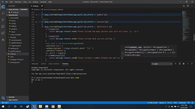 Discord Bot Tutorial: Poll Commands смотреть онлайн