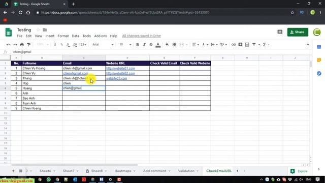 Google Spreadsheet Tips | #12 Check for Valid Email and URL in Cells смотреть онлайн
