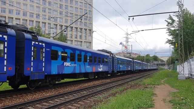 ЭП2Д-0101 "РЭКС" следует по перегону Тимирязевская-Москва Савёловская смотреть онлайн