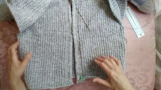 ?Кардиган и платье спицами ?покажу свои продвижения смотреть онлайн