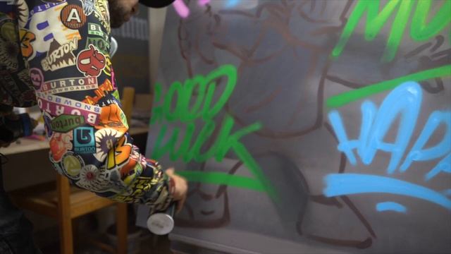 Как рисовать ГРАФФИТИ картины маркерами. Marker 15мм. Molotow Coversall. Тэгинг и Персонажи. смотреть онлайн
