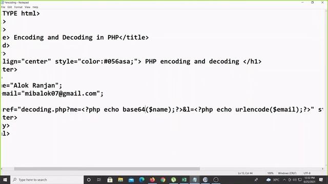 VTU WEB(18CS63) WEB TECHNOLOGY AND ITS APPLICATIONS-Encoding and Decodingin PHP смотреть онлайн