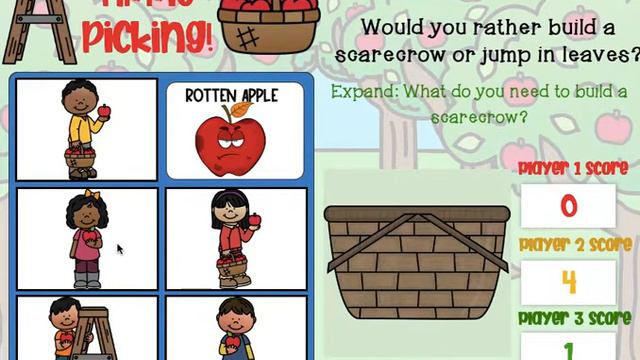 Speech Rocks \m/ - Apple Picking Fall Conversation Game смотреть онлайн