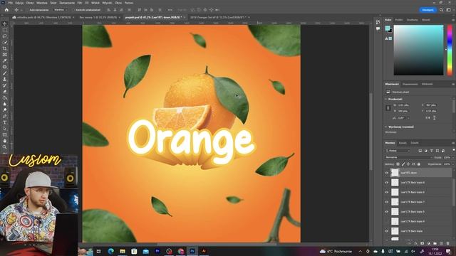 Jak zaprojektować owocową reklamę w Adobe Photoshop - Poradnik - Tutorial - Grafika смотреть онлайн
