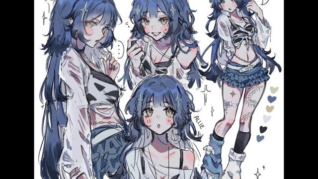 ? Redesigning my persona!! ✧ Character sheet【Procreate Speedpaint】 смотреть онлайн