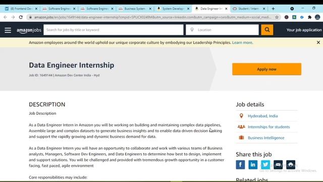 Amazon Internship 2021/Oracle Internship 2021/Internship for College students/Internship in India смотреть онлайн