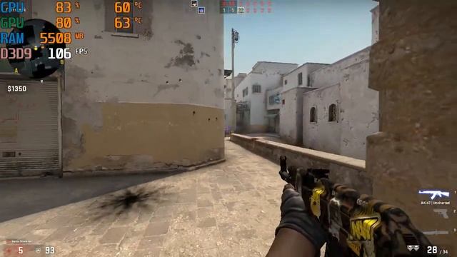 CS:GO | CORE I3 3220 | GTX 550 TI | {CASUAL MODE} FPS Benchmark смотреть онлайн