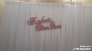 DIY - Оформление свадебного президиума в пыльно розовом