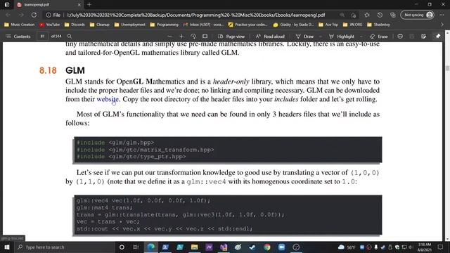 OpenGL Fresh Install Windows 10 Visual Studio 2022 stb image h GLM смотреть онлайн