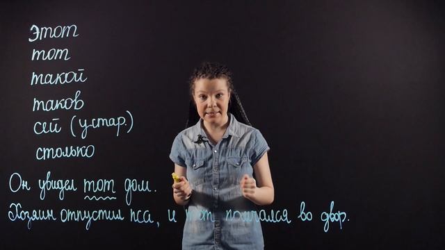 Русский язык 6 класс: Указательные местоимения