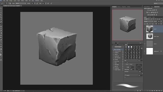 Speed Painting. Grishin Alexey Stone Tutorial Result смотреть онлайн