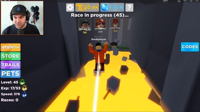 I went too fast in Roblox Legends of Speed... смотреть онлайн