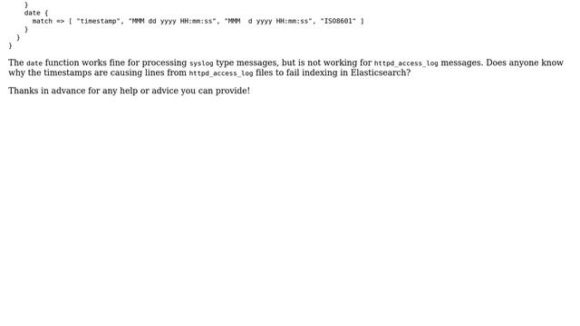 "mapper_parsing_exception" error from Elasticsearch failing to parse [timestamp] from... смотреть онлайн