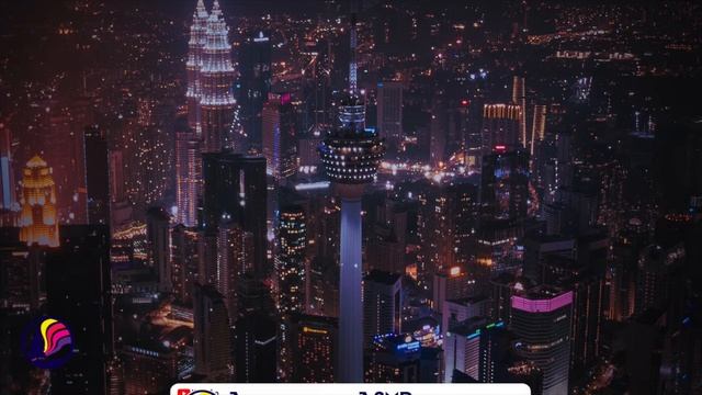 City Night Rooftop Sounds | Fall Asleep, Relax, Focus | City Never Sleeps ASMR | 10 Hours смотреть онлайн