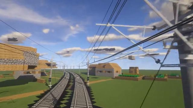 The most realistic rail transit in Minecraft. CacPixel Realistic RTM Pack (Catenary system) смотреть онлайн