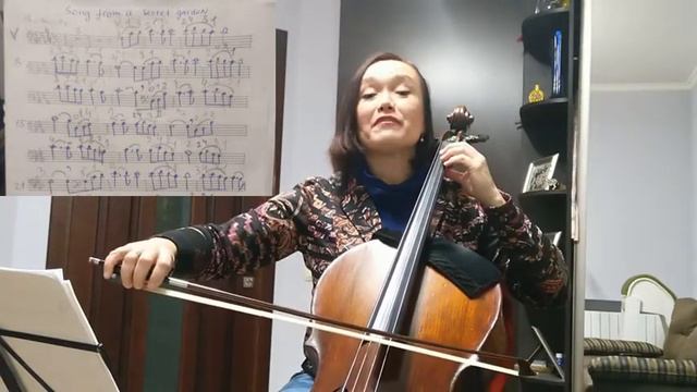 How to play Song from a secret garden on cello (witrh scores) смотреть онлайн