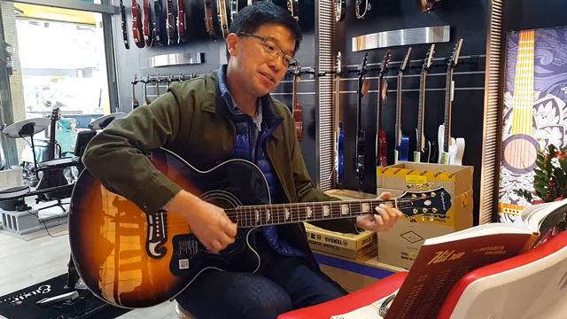 『立恩樂器台中店』Epiphone EJ-200SCE 五月天怪獸代言電木吉他 смотреть онлайн