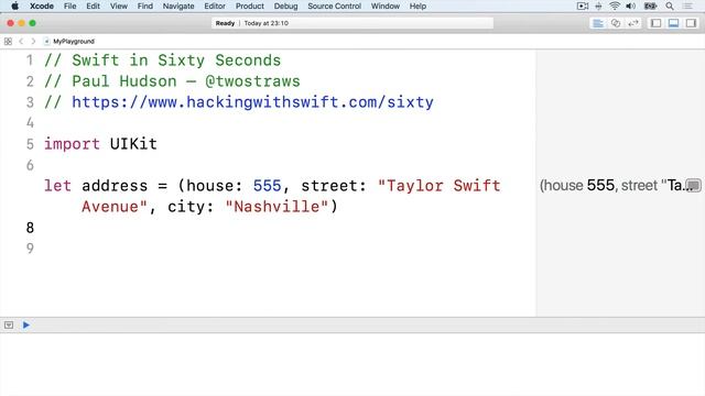 Arrays vs Sets vs Tuples – Swift in Sixty Seconds смотреть онлайн