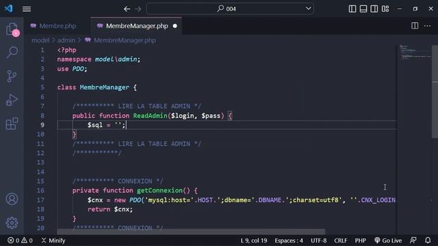 PHP 8 - MVC Orientée Objet : Ecrire la classe manager смотреть онлайн