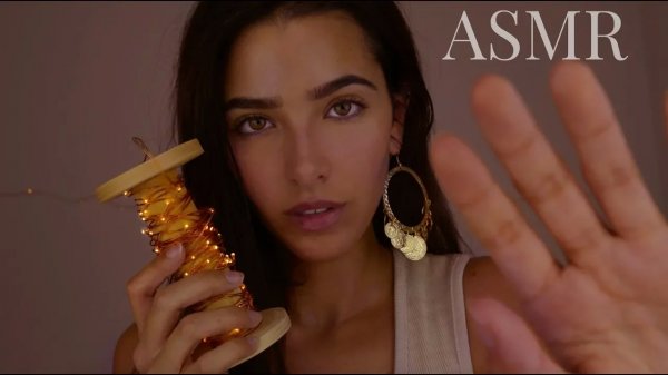 АСМР - ASMR Glow - "Массаж мозга", поцелуи, триггерные слова, эхо, чистка микрофона, напевание