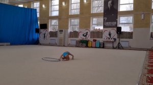 художественная гимнастика выступление с обручем Феодосия 10.12.2021 Ксюше 5 лет