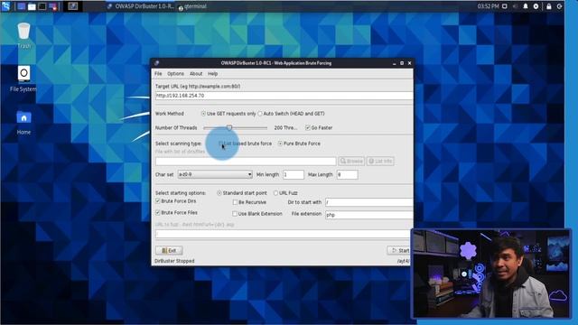 Web Ethical Hacking Tools - DirBuster Kali Linux смотреть онлайн