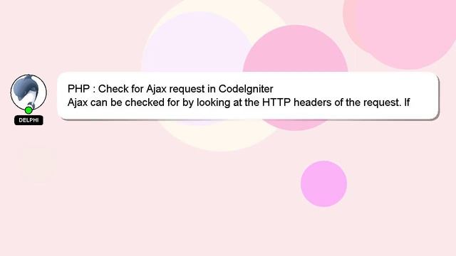 PHP : Check for Ajax request in CodeIgniter смотреть онлайн