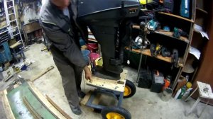 Тележка для лодочного мотора своими руками