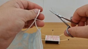 Making a parachute out of a mask. Делаем парашют из маски.