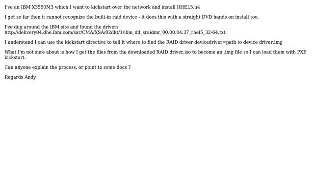 DevOps & SysAdmins: RHEL kickstart adding RAID driver question смотреть онлайн
