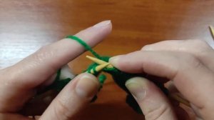 Снять петлю с накидом как изнаночную