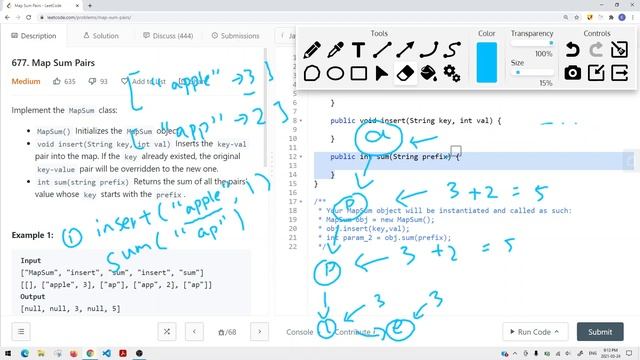 [Java] Leetcode 677. Map Sum Pairs [Trie #1] смотреть онлайн