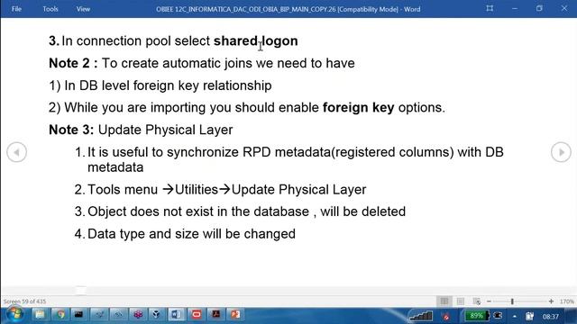 OBIEE 12C Tutorial Part 07 Physical Layer Part 04 смотреть онлайн