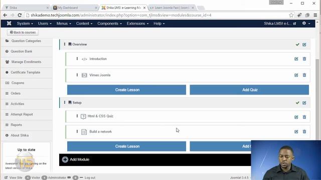 SHIKA - Best LMS For Joomla? COMPLETE REVIEW AND DEMO