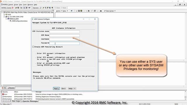 Configuring Oracle ASM Instance Using PATROL | TrueSight Operations Management смотреть онлайн