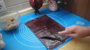Пастила рулет из сухофруктов с орехами. К ЧАЮ ЗА 5 МИНУТ. ПП