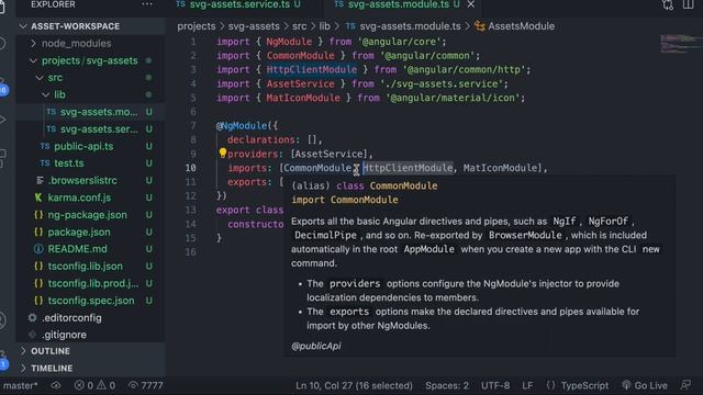 Creating a Packaged Self Initializing Angular Material Icons Assets Service смотреть онлайн