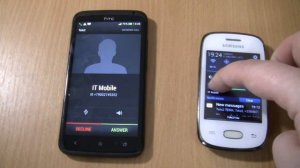 Incoming call&Outgoing call at the Same Time Samsung Galaxy Pocket Neo+HTC One X