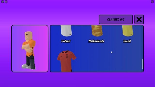 БЕСПЛАТНЫЕ футболки сборных по футболу в NIKELAND ⚽| Бесплатные вещи в #роблокс смотреть онлайн