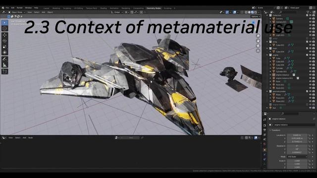Designing & Modeling a Sci-Fi Ship in Blender w/ Wanoco4D Part 3: Geometry Nodes & Lightning Effect смотреть онлайн