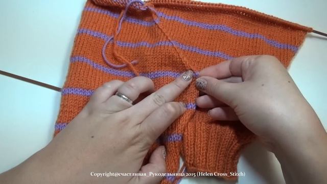 Пуловер спицами (ЧАСТЬ 4 - РУКАВА) - вязание спицами\Pullover spokes (PART 3) смотреть онлайн