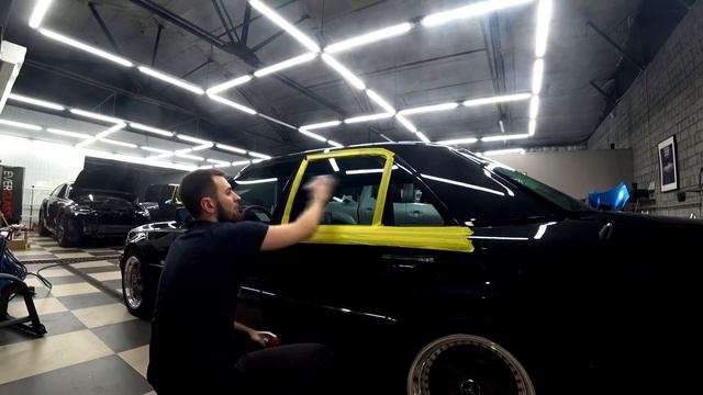 Mercedes Benz w124 Волк Полировка стекла. смотреть онлайн