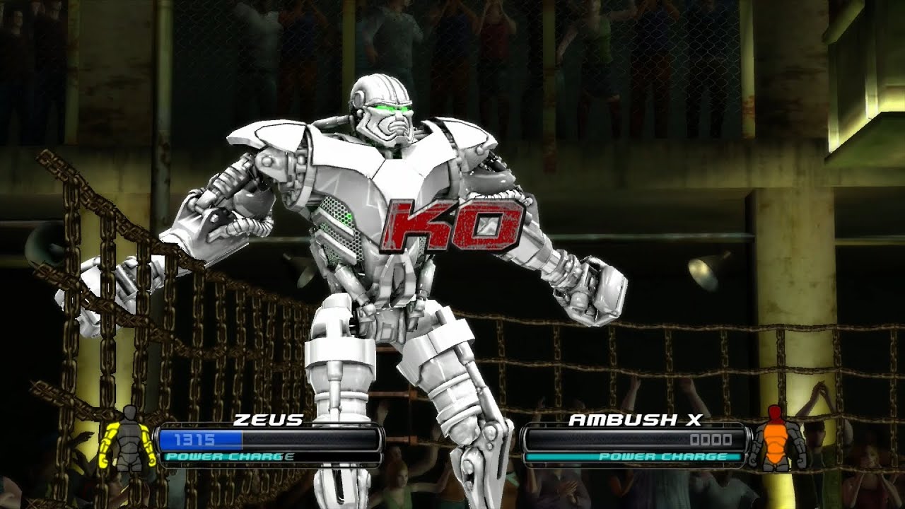 REAL STEEL THE VIDEO GAME - FIST OF RAGE (WHITE ZEUS vs AMBUSH X) смотреть онлайн