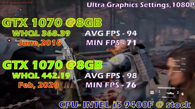 1ST DRIVER (368.39) vs NEW DRIVER (442.19) | GTX 1070 | VALUE KING | 1080P | 1440P смотреть онлайн