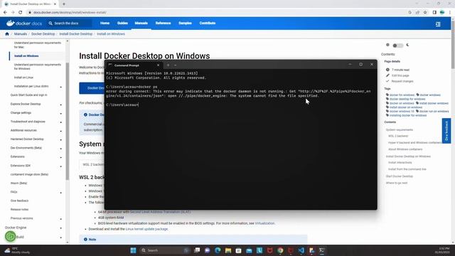 Docker - Installation & verification in Windows смотреть онлайн
