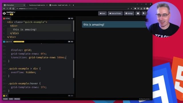 The simple trick to transition from height 0 to auto with CSS смотреть онлайн
