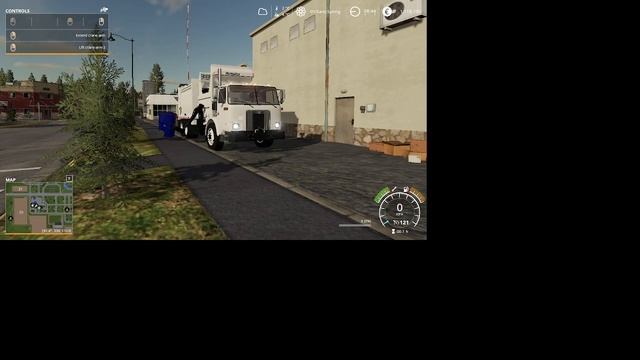 LRU Disposal Volvo WX64 McNeilus AutoReach on a Commercial Recycling Bin!!! (FS19) смотреть онлайн