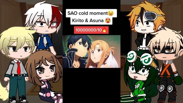 Class 1A react to Deku as Kirito // Gacha React // MHA смотреть онлайн