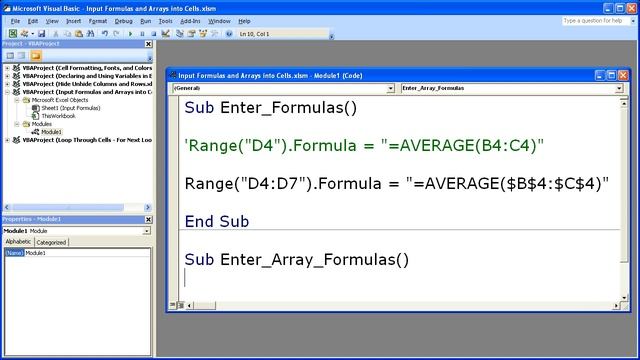 Excel Macro VBA Tip 10 - Enter Array Formulas into Cells in Excel with a Macro смотреть онлайн