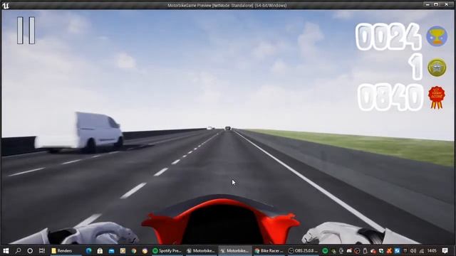 UE4 Endless Runner Motorbike Game: Character Selection and New Bike смотреть онлайн